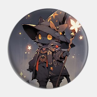 Wizard Kitty Pin