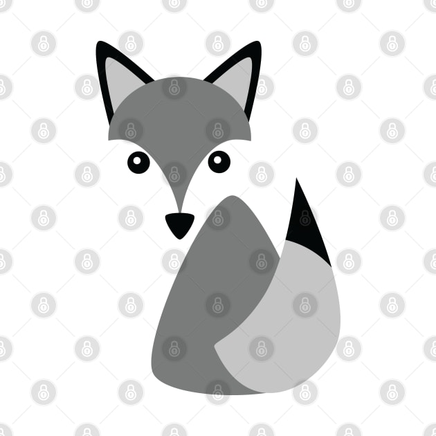 Cute Little Husky Dog Wolf Logo Illustration by Squeeb Creative