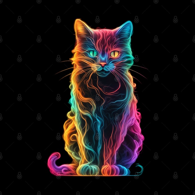 Neon Cat 13 by KawaiiDread