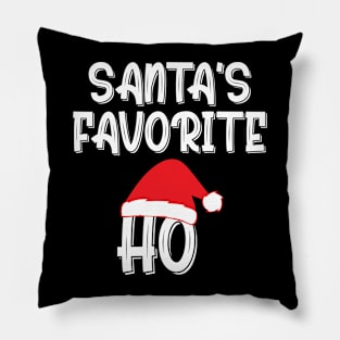 Santa's Favorite Ho, Christmas Funny Gift, Xmas Pillow