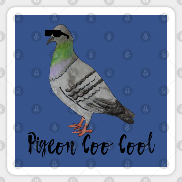 Pigeon Coo Cool - Pigeon - Sticker