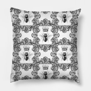 Bee Neck Gator Black and White Queen Bee Beekeper Pillow