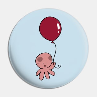 Red Balloon Octopus Pin