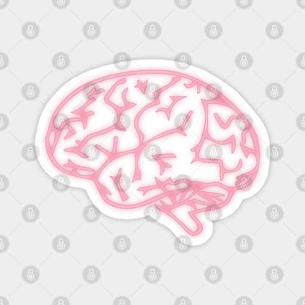 NEON BRAIN - Humain BRAIN Magnet by Tilila