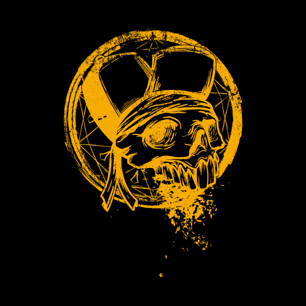 gangster skull by manuvila