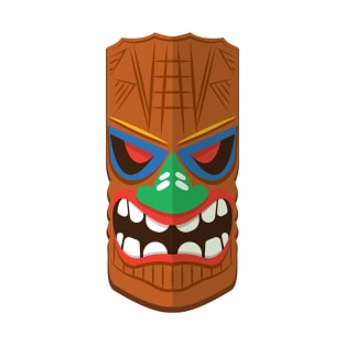 Wooden tiki mask T-Shirt