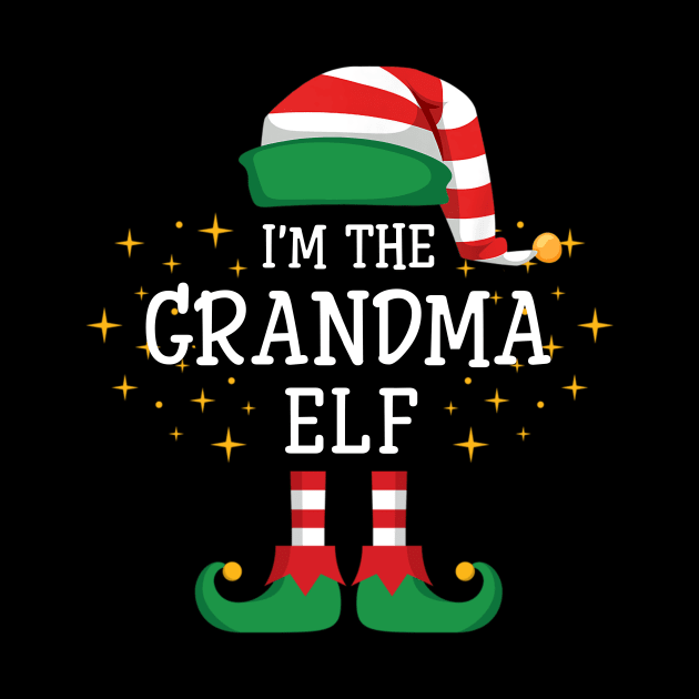 I'm The Grandma Elf Matching Family Christmas Pajama by Damsin