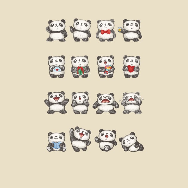 Various feeling of Panda by sanogawa