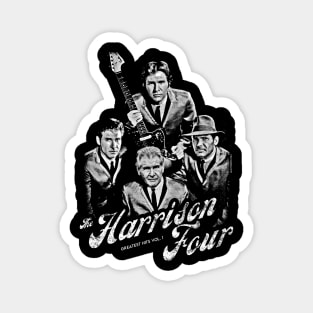 Harrison Ford Band Shirt ("The Harrison Four" by @UselessRob) Magnet