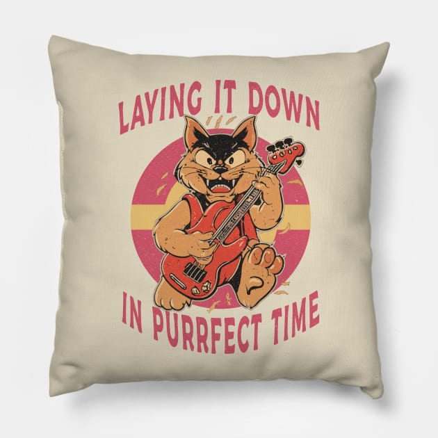 Laying it Down in Purr-fect Time Pillow by Blended Designs