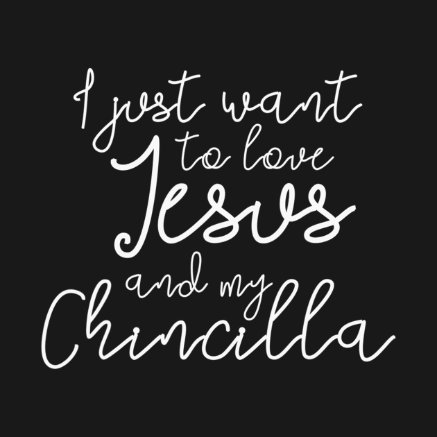 I Just Want To Love Jesus And My Chincilla Hilarious by HaroldKeller