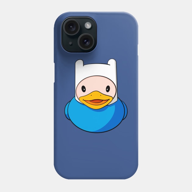 Adventure Time Finn Rubber Duck Phone Case by Alisha Ober Designs