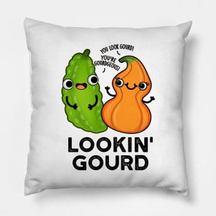 Lookin Gourd Cute Veggie Pun Pillow