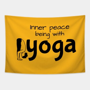 Inner peace being with yoga Tapestry