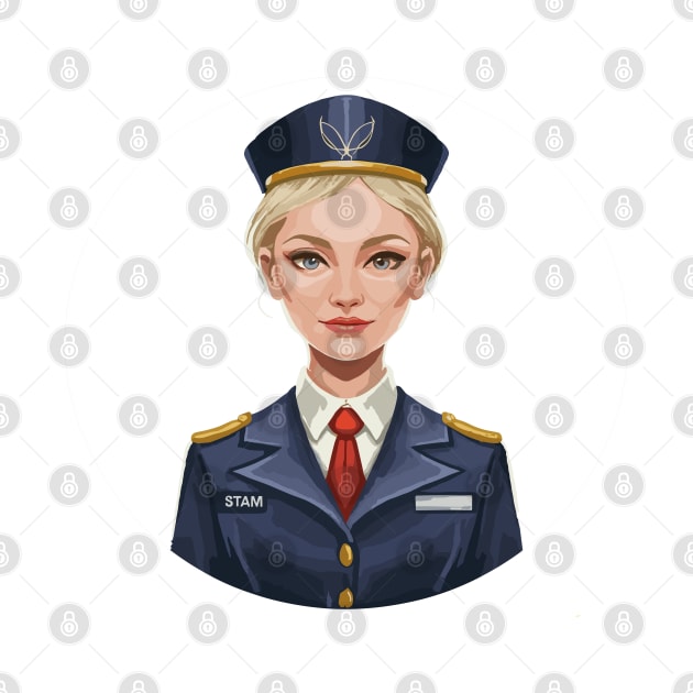 scandinavian stewardess by designfurry 