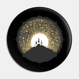 My Mountains and Hiking Art Pin