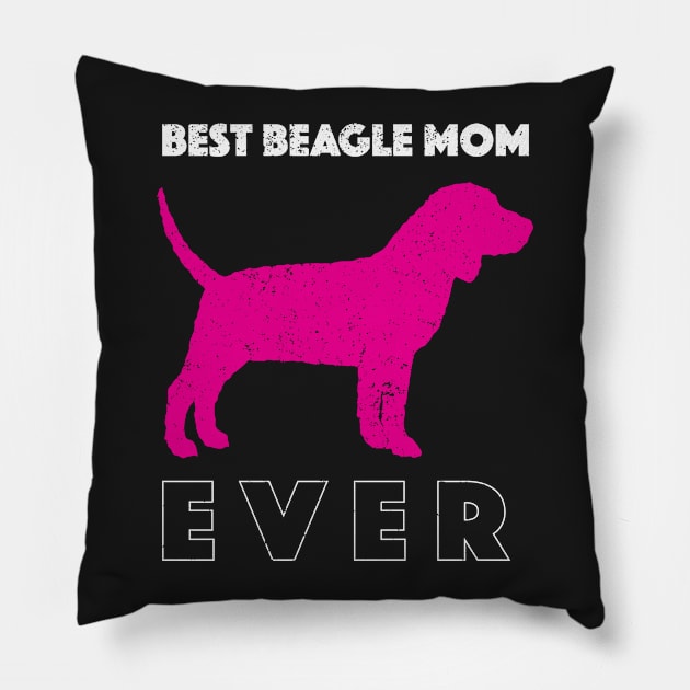 Best Beagle Dog Mom Ever: Beagle Shirt for Girls Pillow by bamalife