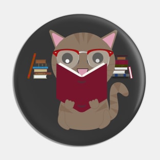 Reader Cat Pin