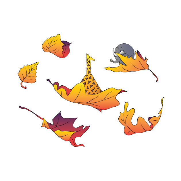 Falling Animals On Fall by innrfrqncy