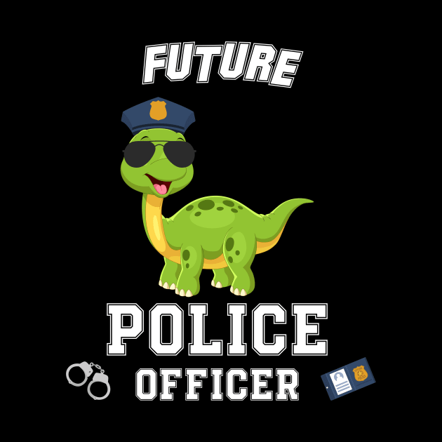 Kids Future Police Officer Fun Novelty by 5StarDesigns