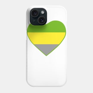 Pride Flag Heart Lithromantic Phone Case