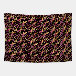 CIRCLES IN CIRCLES PATTERN Tapestry