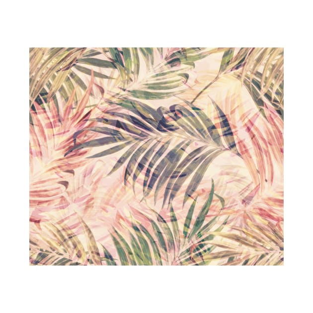 Palm Leaves in pink by BessoChicca