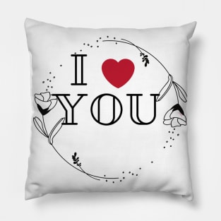 I Love You Te_Shirt Pillow