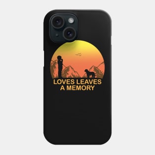 Loves Leaves A Memory - Vintage Dog Phone Case