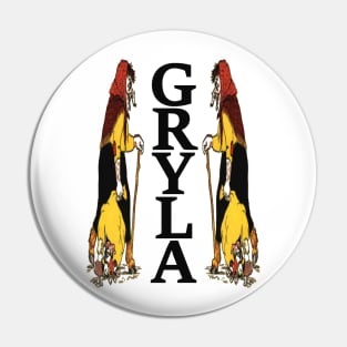 Gryla the Great Icelandic Witch Pin