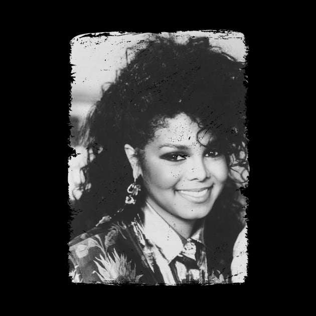 Retro Janet Jackson portrait by Do'vans