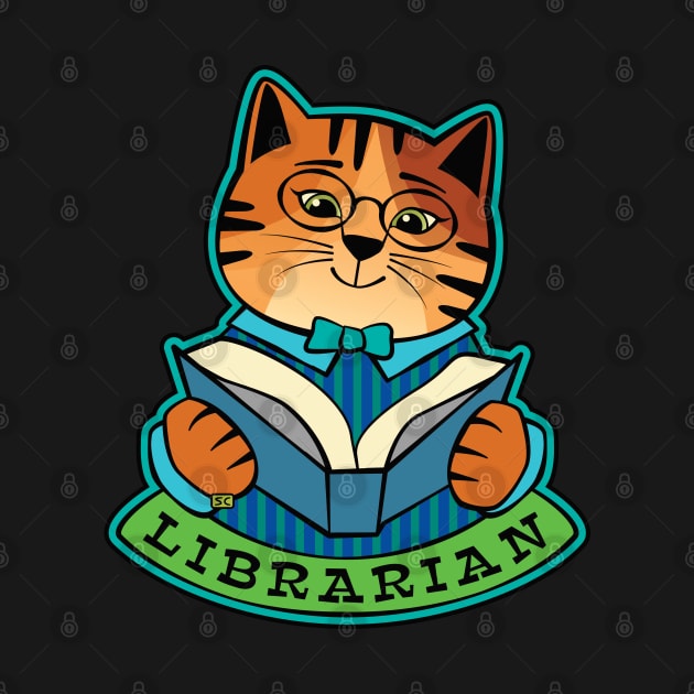 Librarian Cat by Sue Cervenka