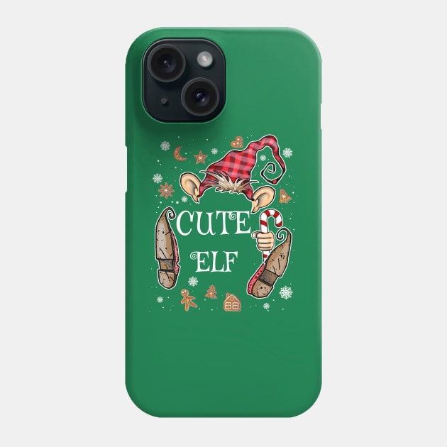 Cute Elf Christmas Costume Phone Case by ArtedPool