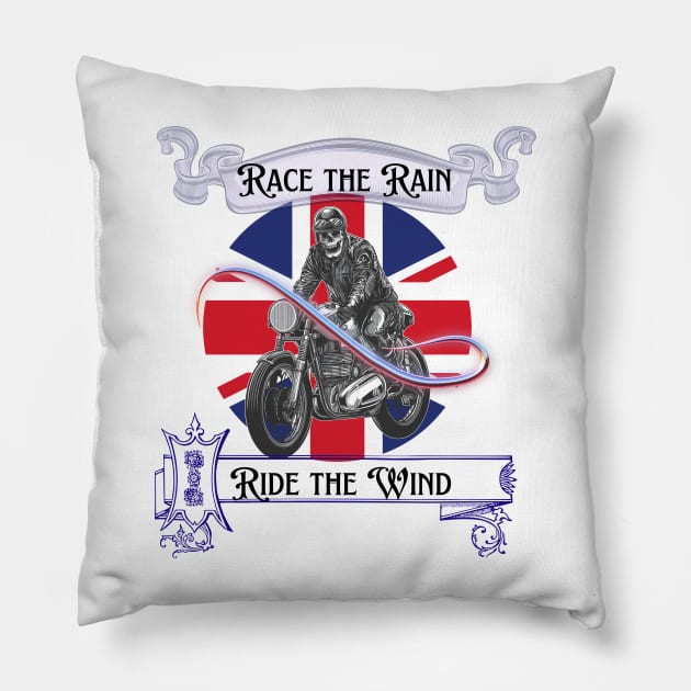 Race the Rain Pillow by 3 Blue Limes