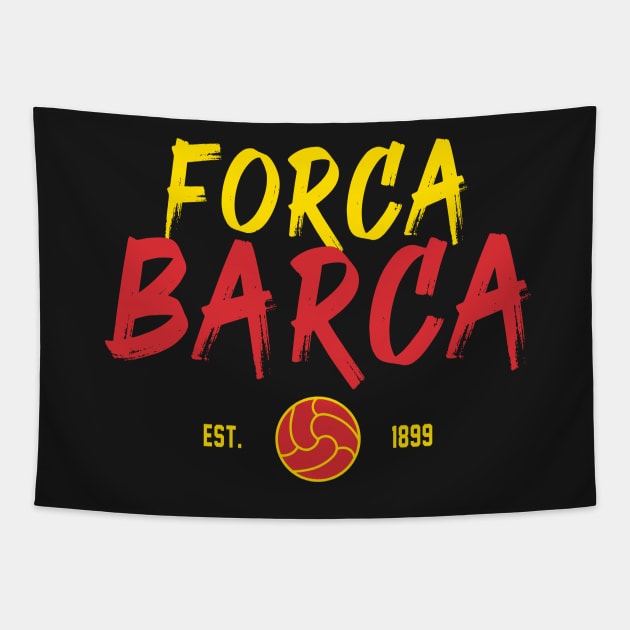 Barcelona Fan Forca Barca Tapestry by Zakzouk-store