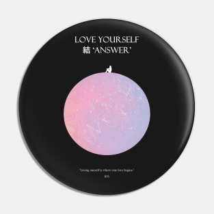 LOVE YOURSELF 結 ‘ANSWER’ Moon Light Pin