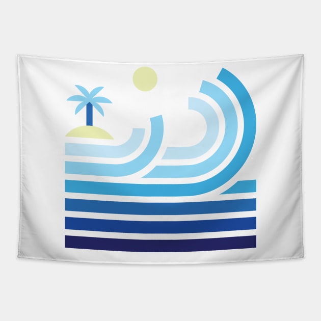 Beach Tapestry by quilimo