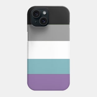 Aegosexual flag (5 stripes) Phone Case