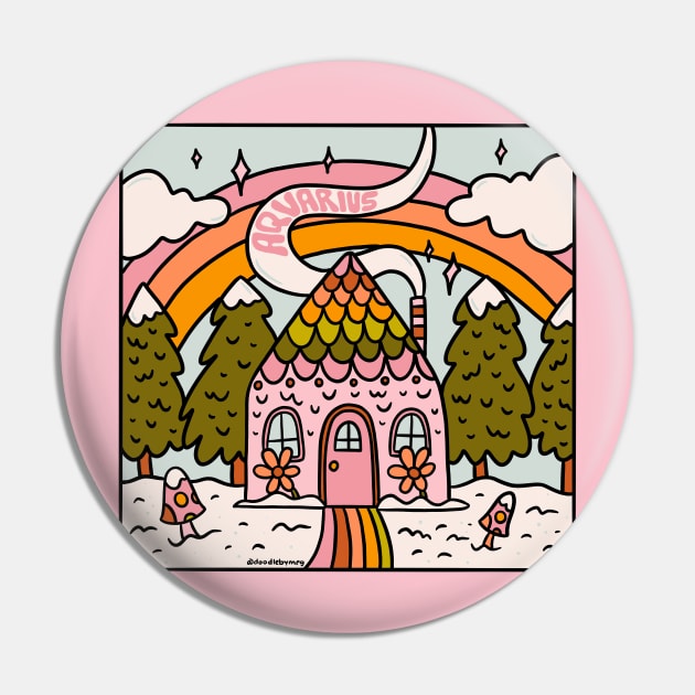 Aquarius Gingerbread House Pin by Doodle by Meg