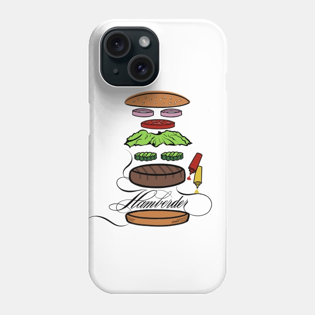 Hamberder Phone Case by cdotchen