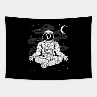 Astronaut Yoga Polkadot DOT Coin To The Moon Crypto Token Cryptocurrency Blockchain Wallet Birthday Gift For Men Women Kids Tapestry