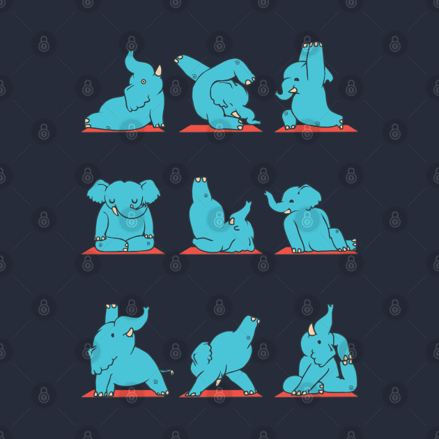 Elephant Yoga Elephant TShirt TeePublic