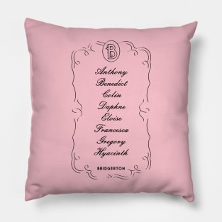 Womens Bridgerton Character Name Stack Pillow