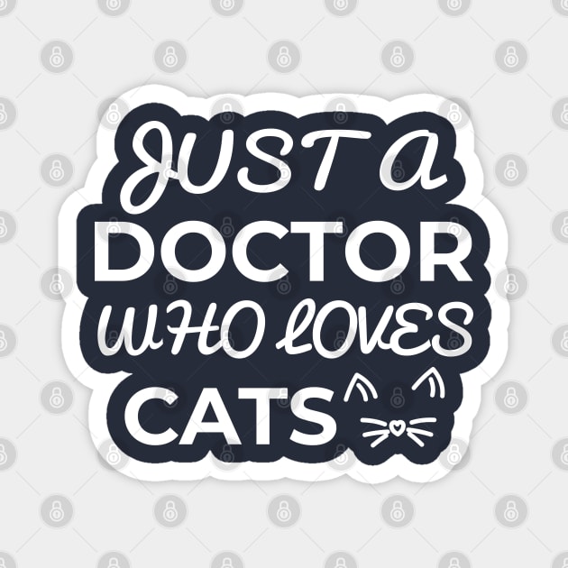 doctor cat owner Magnet by Elhisodesigns