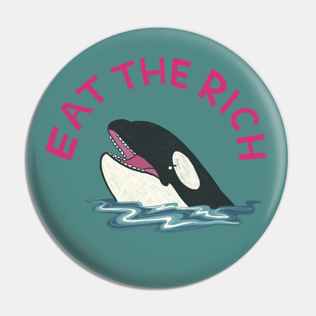 Eat The Rich Pin by IllustratedActivist