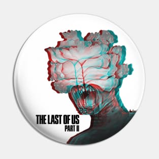 The Last of Us Clicker anglyph design Pin