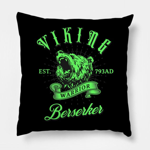 Berserker Viking Pillow by Scar