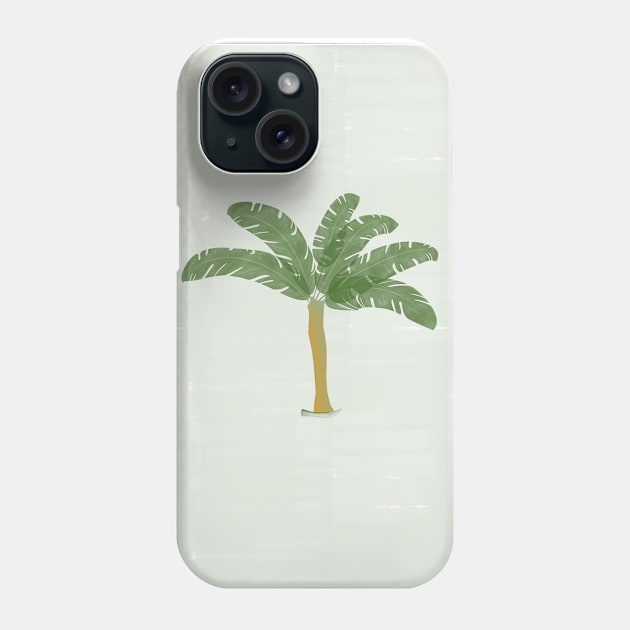 Watercolor Banana Plant Phone Case by technotext