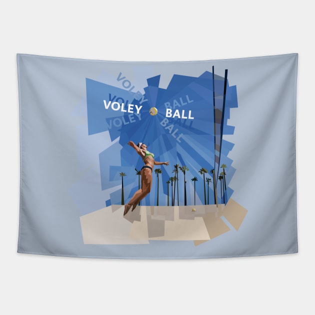 Voley Ball Tapestry by Sauher