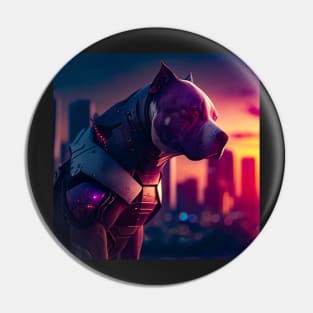 Cyberpunk Dog Pin